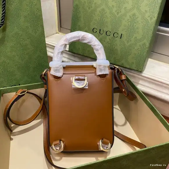 First bag ru handbag Gucci mini Bamboo 0603